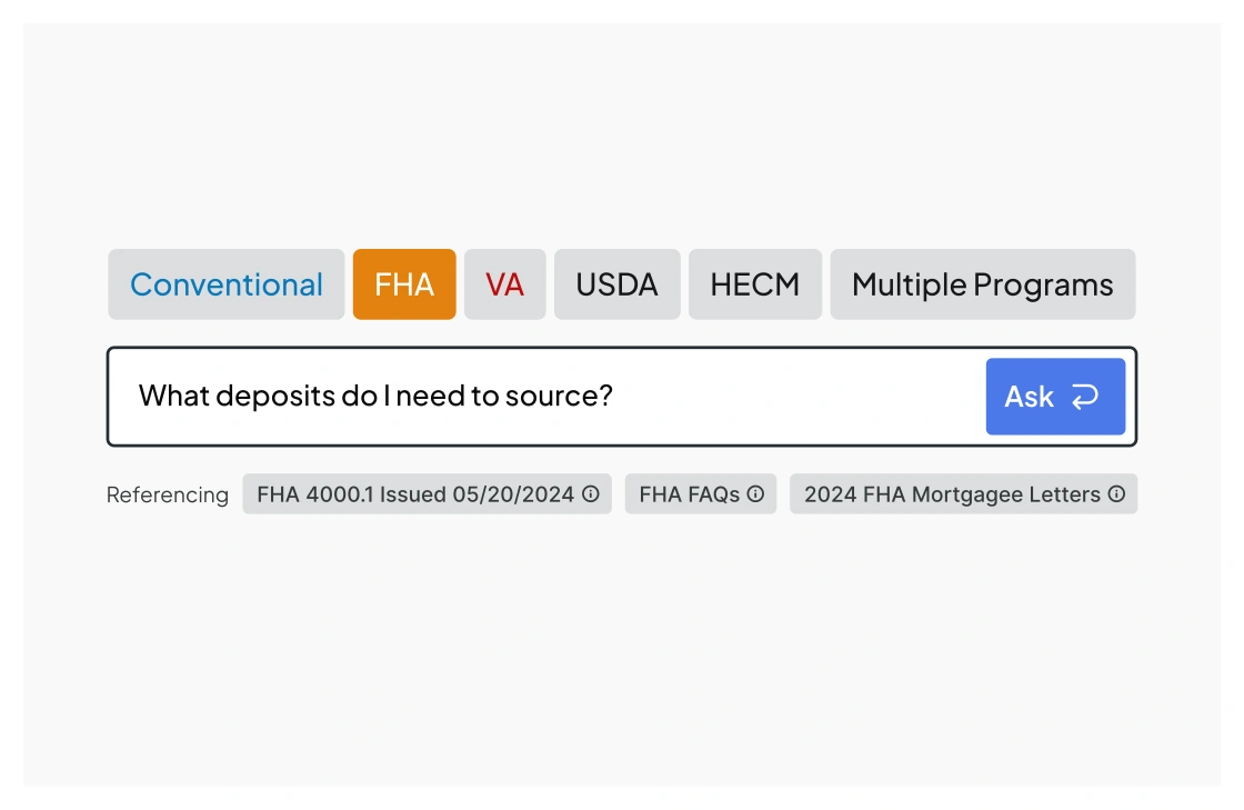 Ask about all your loan programs